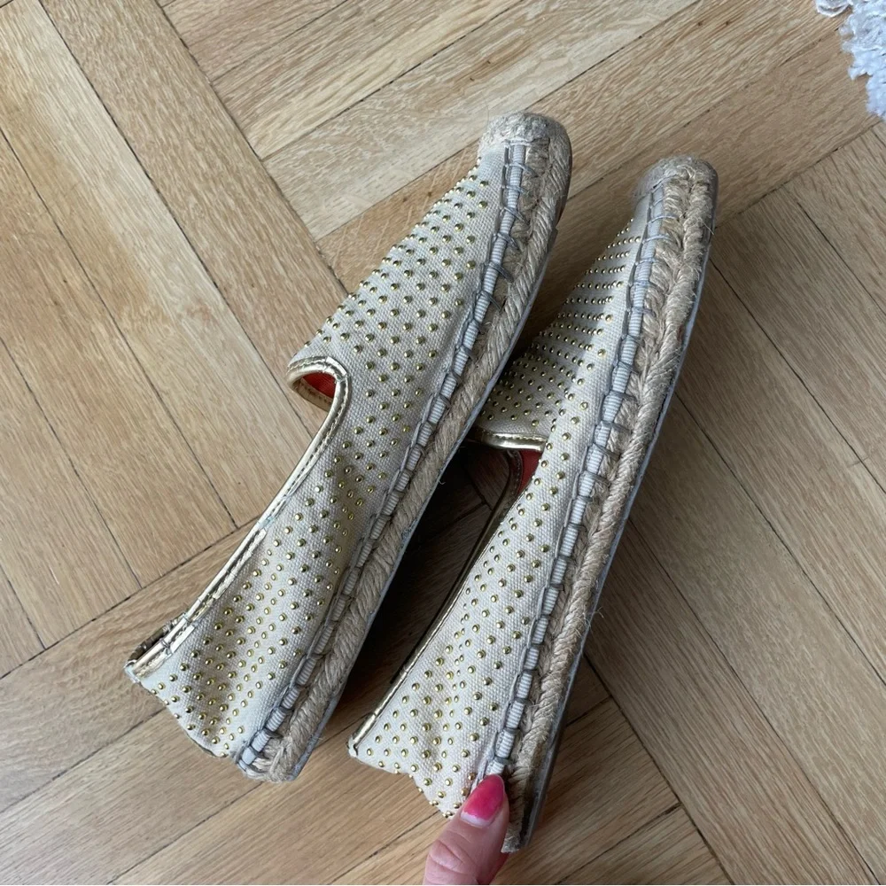 Tory Burch Gold Stud Espadrilles - Picture 4 of 7